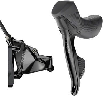 SRAM Rival eTap AXS HRD Shift/Brake Lever and Hydraulic Disc Caliper - Left/Front, Flat Mount 20mm Offset, 950mm Hose, Black, D1 - Beyond Aero